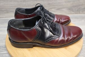 Goodyear Shoe Mens 9 M Neolite Brown Black Oxford Dress Almond Toe Leather